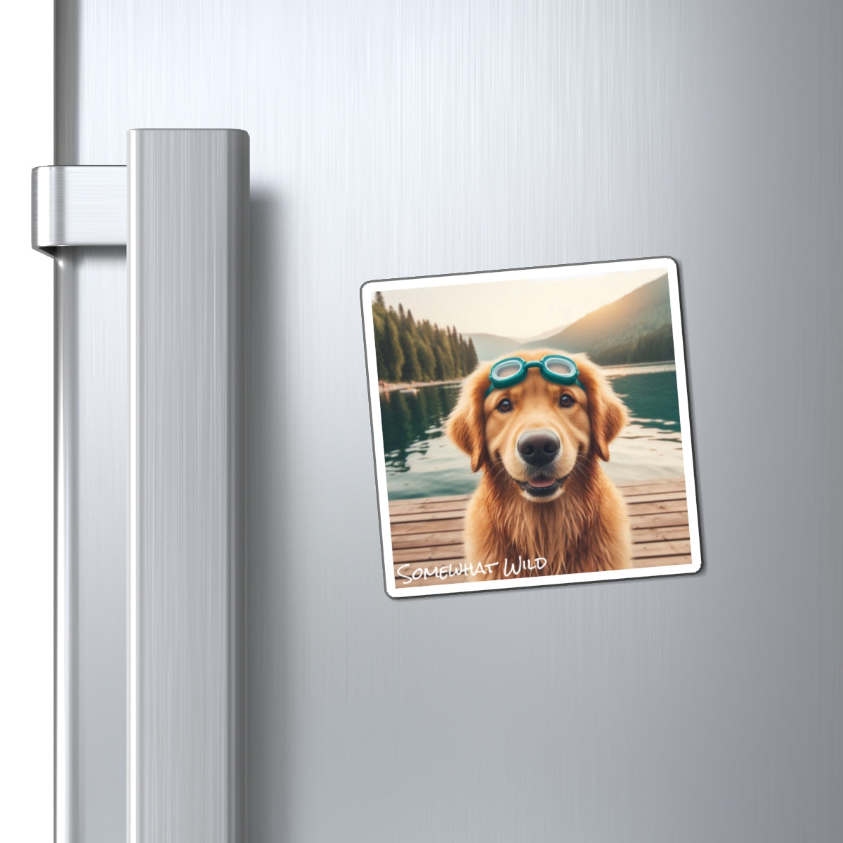 Golden Retriever Vinyl Magnet