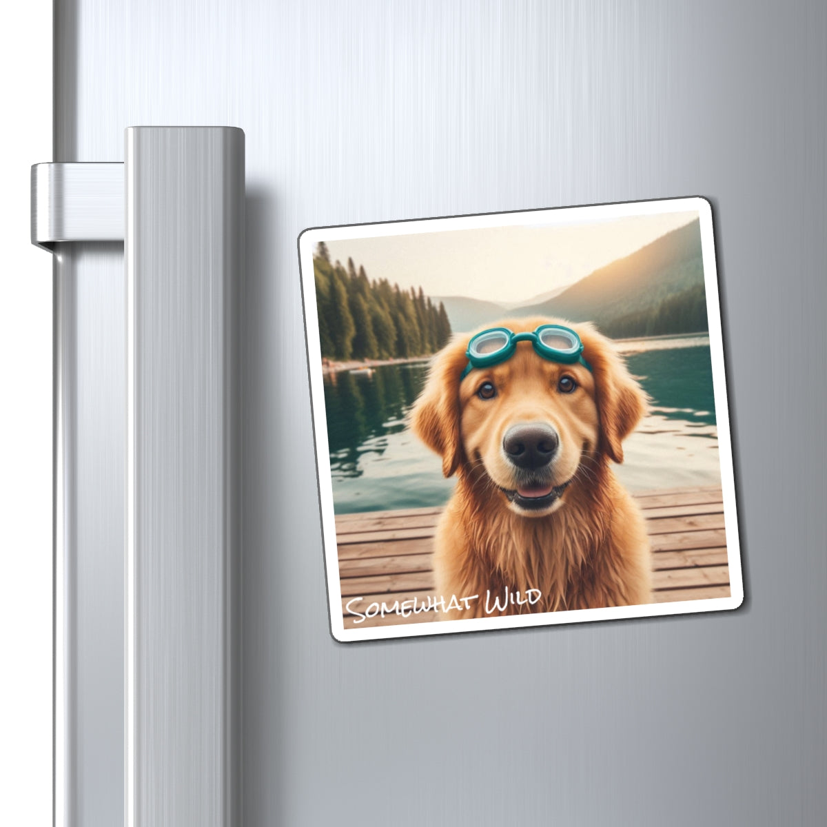 Golden Retriever Vinyl Magnet