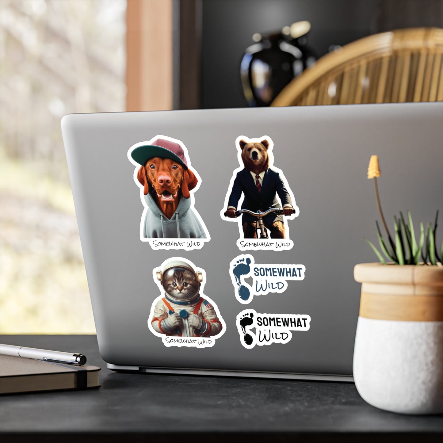 Fun Animal Vinyl Decal Sticker Set