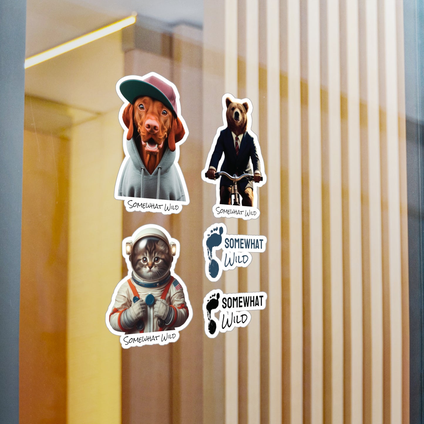 Fun Animal Vinyl Decal Sticker Set